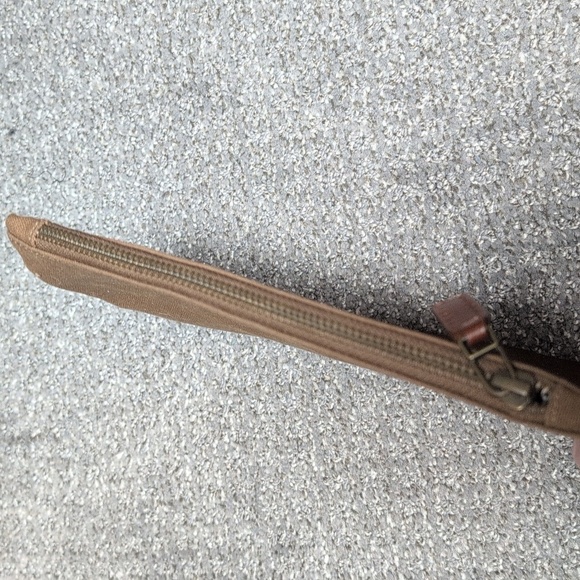 Mark & Graham Brown Canvas Zip Pouch - Picture 3 of 5